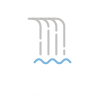 LED back-lit water cascade