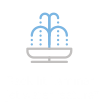 Back-lit laminar jet water feature